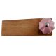 Lavender Crackle Ceramic Melon Wooden Door Stopper